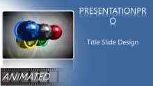 Global Olympic Rings Widescreen PPT PowerPoint Animated Template Background
