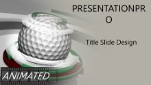 Golf 0906 B Widescreen PPT PowerPoint Animated Template Background