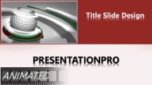 Golf 0906 Widescreen PPT PowerPoint Animated Template Background