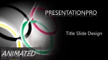 Olympic Rings Widescreen PPT PowerPoint Animated Template Background