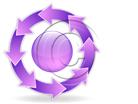 Download arrowcycle b 8purple PowerPoint Graphic and other software plugins for Microsoft PowerPoint