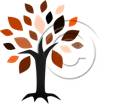 Symbollic Tree Orange PPT PowerPoint picture photo