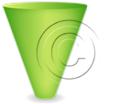 Download cone down 1green PowerPoint Graphic and other software plugins for Microsoft PowerPoint