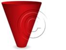Download cone down 1red PowerPoint Graphic and other software plugins for Microsoft PowerPoint
