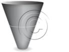 Download cone down 2gray PowerPoint Graphic and other software plugins for Microsoft PowerPoint