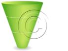 Download cone down 3green PowerPoint Graphic and other software plugins for Microsoft PowerPoint