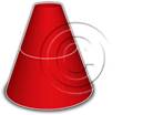Download cone up 2red PowerPoint Graphic and other software plugins for Microsoft PowerPoint