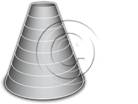 Download cone up 8gray PowerPoint Graphic and other software plugins for Microsoft PowerPoint