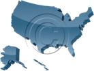 Download map usa blue PowerPoint Graphic and other software plugins for Microsoft PowerPoint