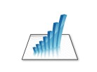 PowerPoint Image - 3D Bar Graph Up Square