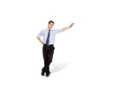 PowerPoint Image - 3D Business Man Leaning