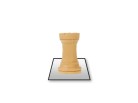 PowerPoint Image - 3D Chess Rook Light Square