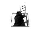 PowerPoint Image - 3D Climbing Corporate Ladder Square