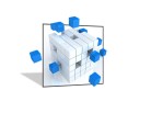 PowerPoint Image - 3D Cube 02 Squares