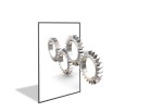 PowerPoint Image - 3D Gears Square