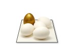 PowerPoint Image - 3D Golden Egg Square