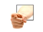 PowerPoint Image - 3D Hand Pointing Square