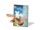 PowerPoint Image - 3D Hand Puzzle Square