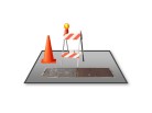 PowerPoint Image - 3D Hazard Square