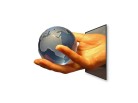 PowerPoint Image - 3D Holding Globe 02 Square