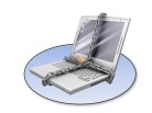 PowerPoint Image - 3D Laptop Security Circle