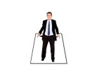 PowerPoint Image - 3D Man Empty Pockets Square