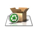 PowerPoint Image - 3D Open Box Recycling Square