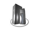PowerPoint Image - 3D Server Tower Circle