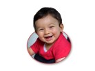 PowerPoint Image - 3D Smiling Baby Circle