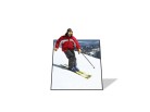 PowerPoint Image - 3D Snow Skiing Square