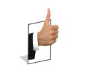 PowerPoint Image - 3D Thumbs Up Square