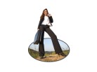 PowerPoint Image - 3D Woman Desert Cell Circle