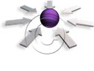 Download 3dspherearrow07a purple PowerPoint Graphic and other software plugins for Microsoft PowerPoint