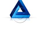Download 3dtriangle03 blue PowerPoint Graphic and other software plugins for Microsoft PowerPoint