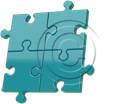 Download puzzle 4 teal PowerPoint Graphic and other software plugins for Microsoft PowerPoint