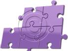 Download puzzle 5 purple PowerPoint Graphic and other software plugins for Microsoft PowerPoint