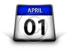 Calendar April 01 PPT PowerPoint Image Picture