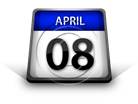 Calendar April 08 PPT PowerPoint Image Picture