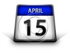 Calendar April 15 PPT PowerPoint Image Picture