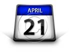 Calendar April 21 PPT PowerPoint Image Picture