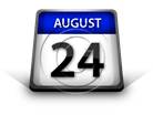 Calendar August24 PPT PowerPoint Image Picture