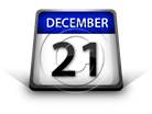 Calendar December 21 PPT PowerPoint Image Picture