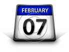 Calendar February 07 PPT PowerPoint Image Picture