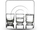 Glass Squarealf Full Empty 1 Square Color Pencil PPT PowerPoint Image Picture