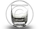 Glass Circlealf Full Empty 2 Circle Color Pencil PPT PowerPoint Image Picture