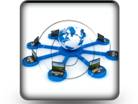Global Computer Network blue s PPT PowerPoint Image Picture