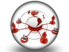 Global Computer Network red circle PPT PowerPoint Image Picture