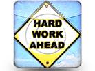Hard Work Ahead Square Color Pencil PPT PowerPoint Image Picture