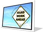 Hard Work Ahead F Color Pencil PPT PowerPoint Image Picture