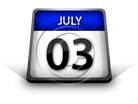 Calendar July 03 PPT PowerPoint Image Picture